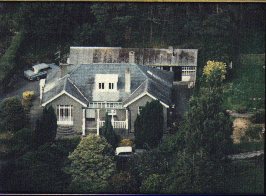 Aerial view of house