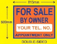 Sale Sign Size